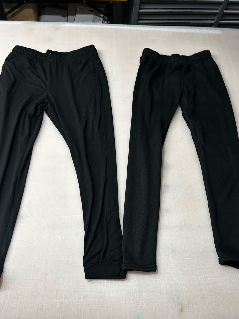 Women’s Black Performance Jogger Pants and warm fleece lined tights medium